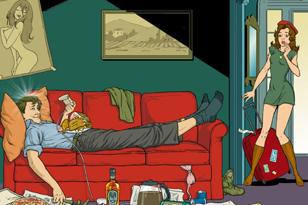 Ученые доказали, что лежать на диване, ругаться и есть жирное — полезно, а убираться и часто мыться — вредно