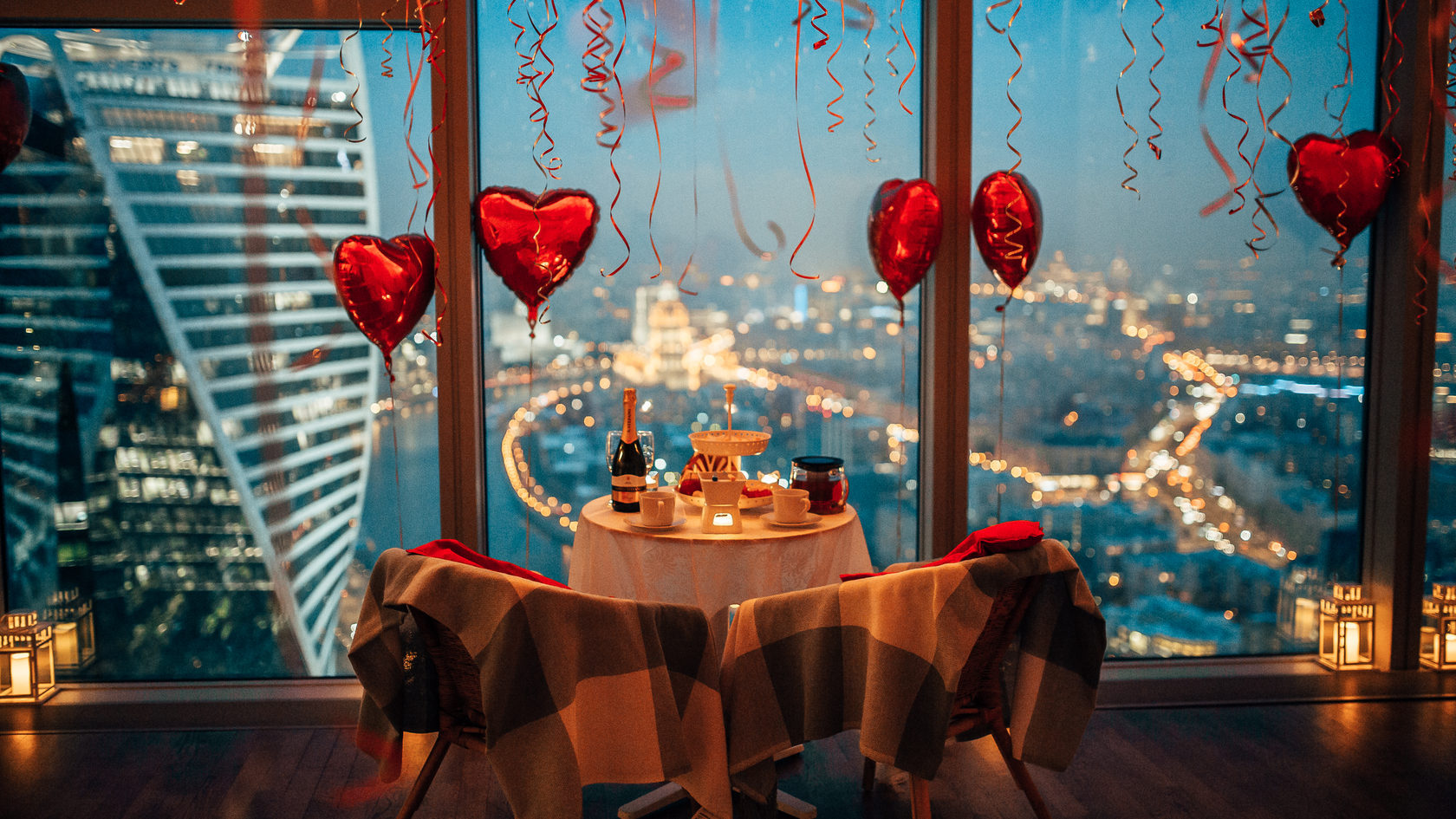 Романтическое свидание в Москва Сити