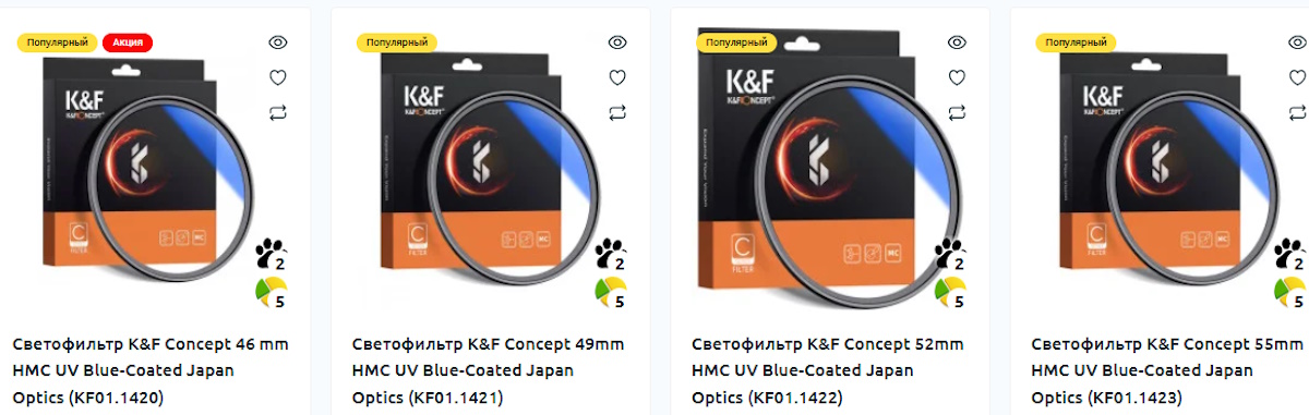 Выбираем UV фильтр для объектива